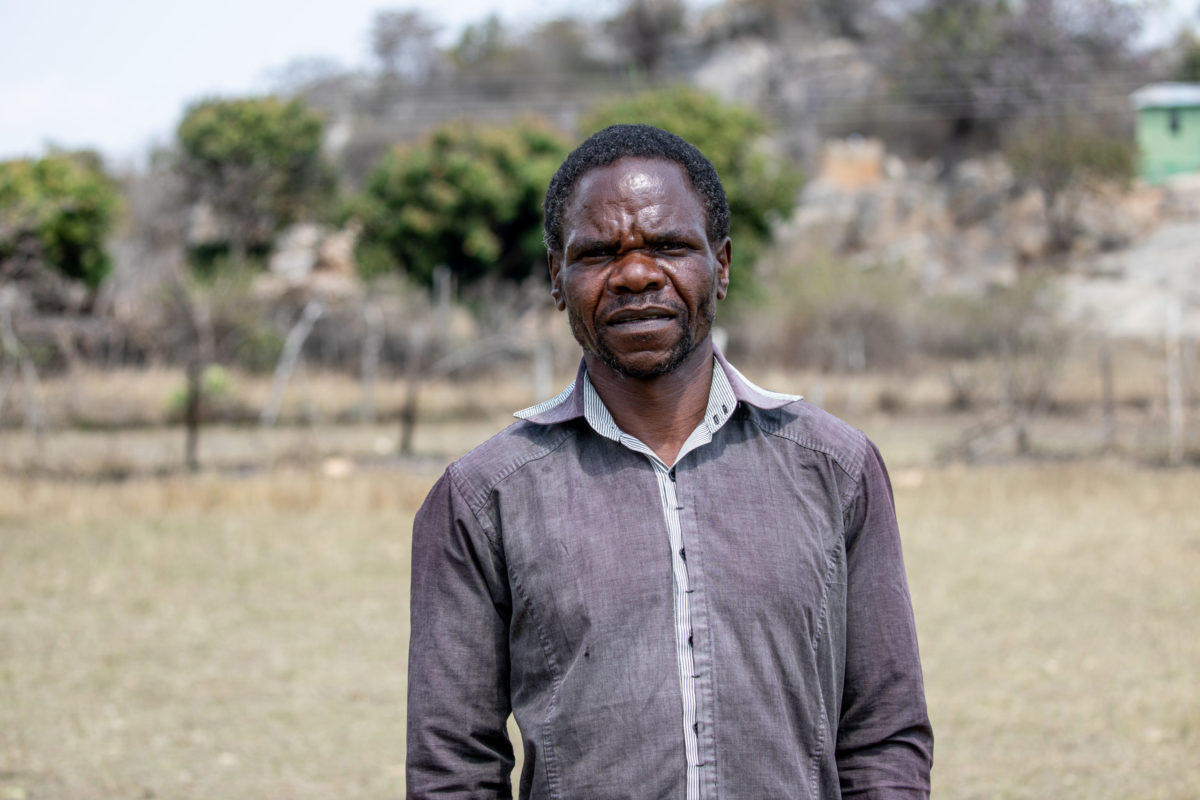 SEPTEMBER 09, 2021: Waitwell Kambarami (51), is a village headman and earns a living by offering his services as a builder. © Charmaine Chitate/ CARE