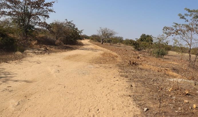 AUGUST 05, 2022: Sengejira- Ndongwe road maintenance works that included cutting and clearing vegetation on both sides of the road to ensure good visibility, cleaning of road drainage systems to reduce the accumulation of water in the road as patching of holes. © Joshua Bhuza/ TAKUNDA RFSA